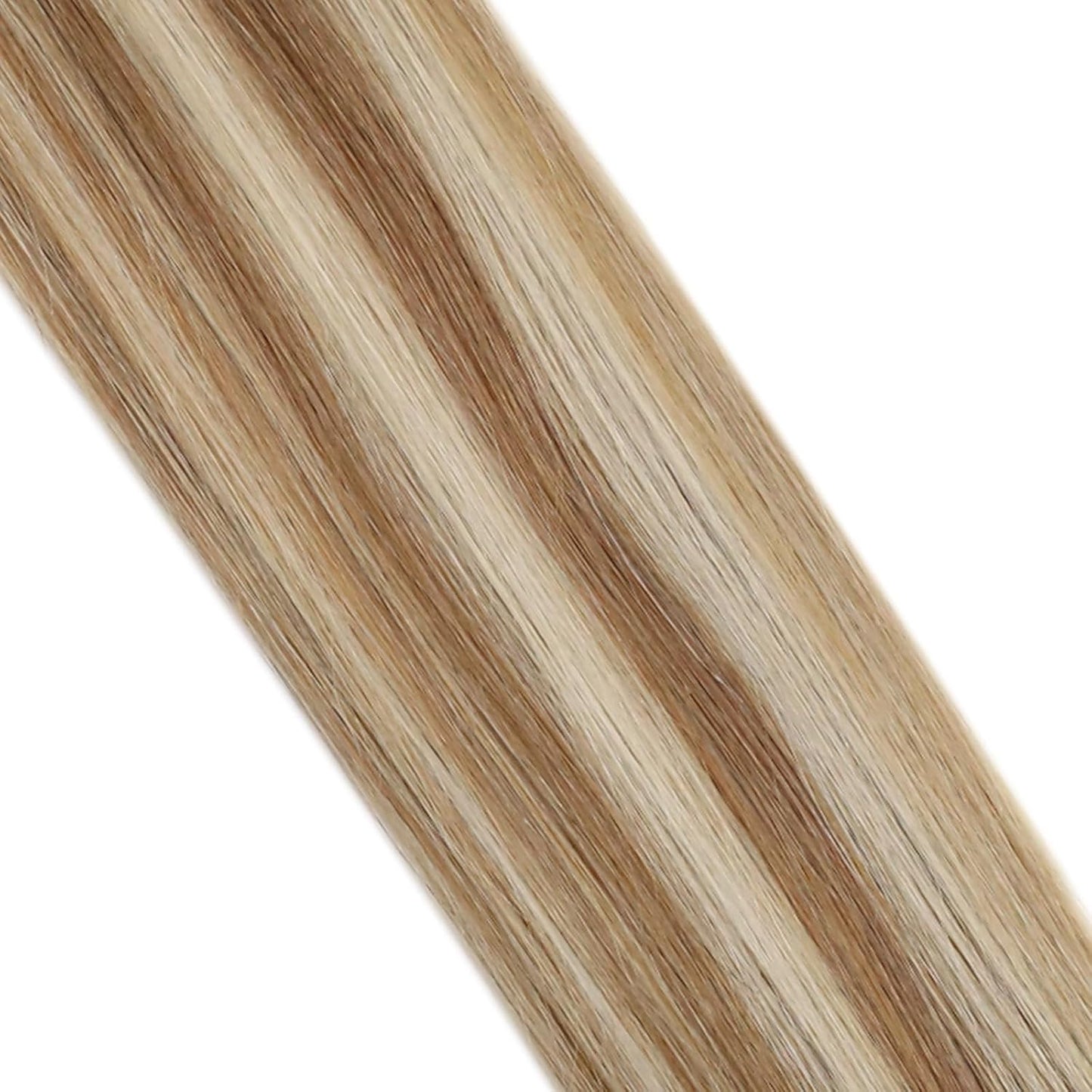 Blonde Tape in Hair Extensions Human Hair Blonde Highlights Hair Extensions for Women Tape Ins Medium Brown with Honey Blonde Invisible Tape Weft Hair Extensions 18 Inch 50G/20Pcs