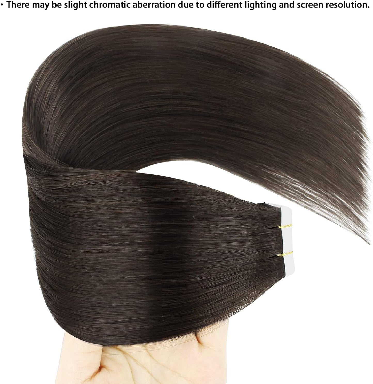 Semi-Permanent Tape Attached Real Remi-Remy Human Tape in Hair Extension 50G-20Pcs Invisible Seamless Reusable Glue in Skin Weft off Black Color 1B 18 Inch
