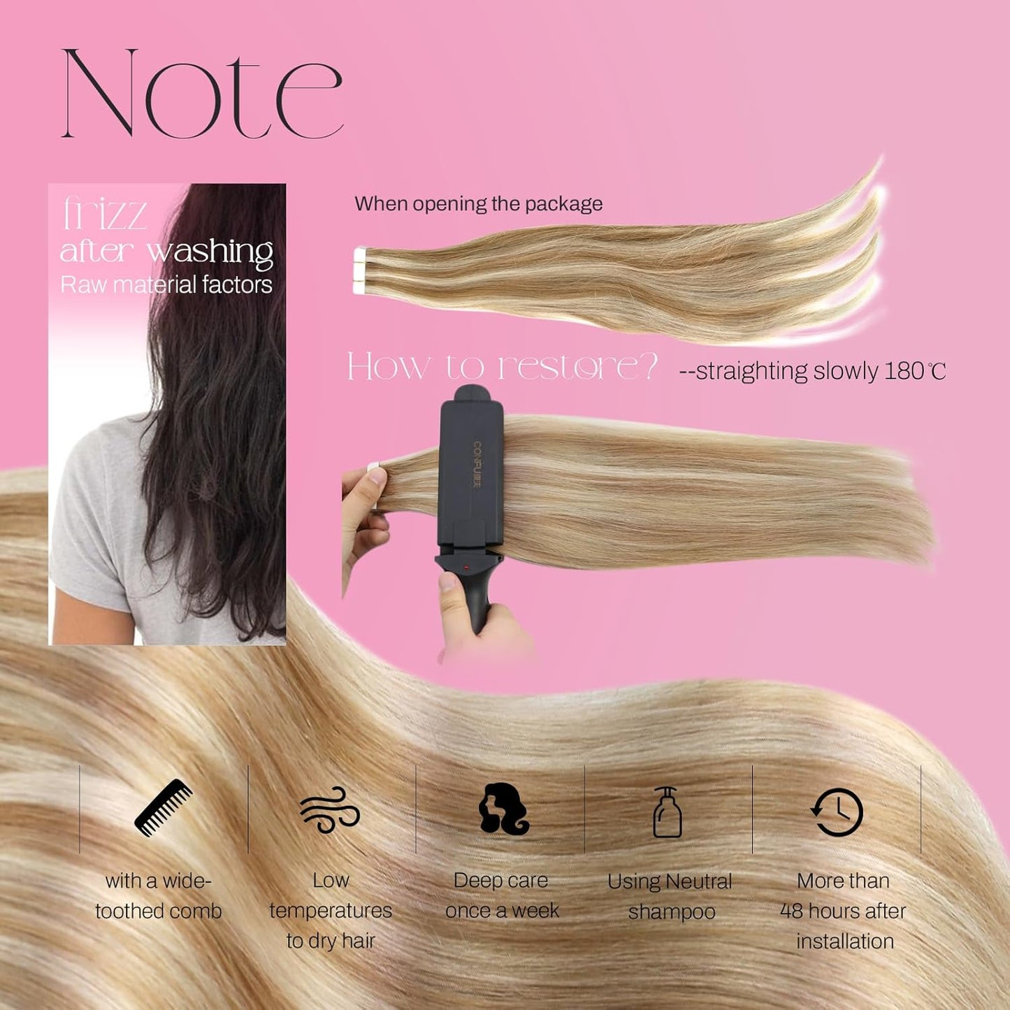 Blonde Tape in Hair Extensions Human Hair Blonde Highlights Hair Extensions for Women Tape Ins Medium Brown with Honey Blonde Invisible Tape Weft Hair Extensions 18 Inch 50G/20Pcs