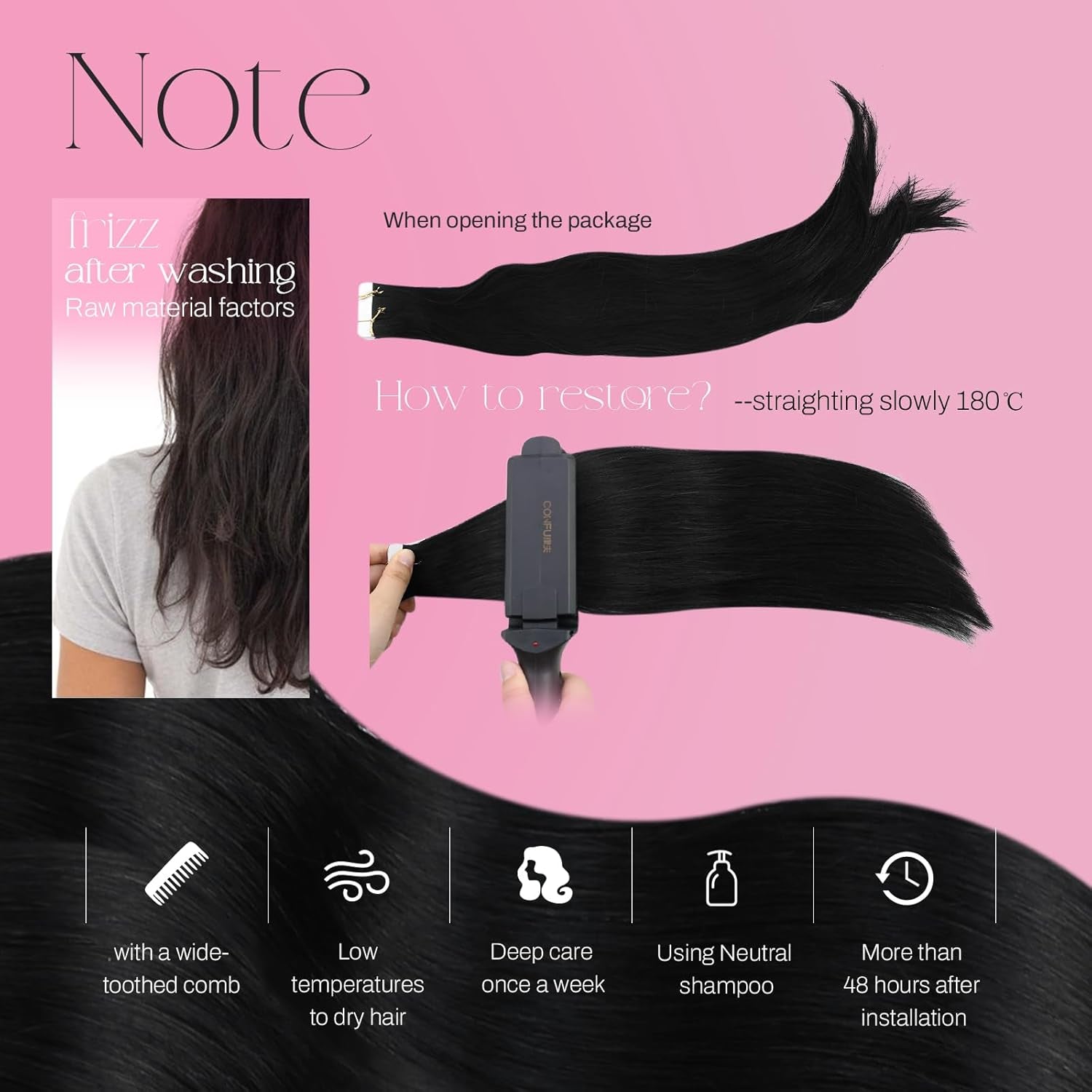Jet Black Tape in Hair Extensions Human Hair 20Inch Glam Seamless Tape in Extensions Remy Human Hair 20Pieces/50Grams Thin Track Invisible Tape in Human Hair Extensions