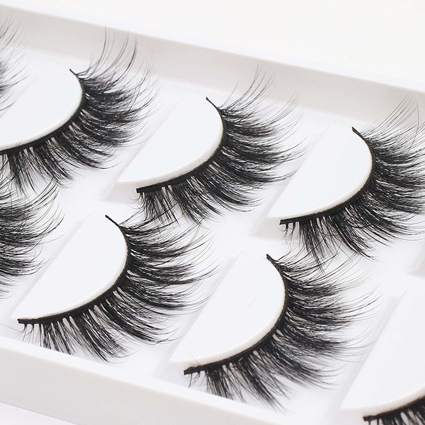 False Eyelashes Faux Mink Eyelashes 20MM Thick Lashes Pack 8 Pairs