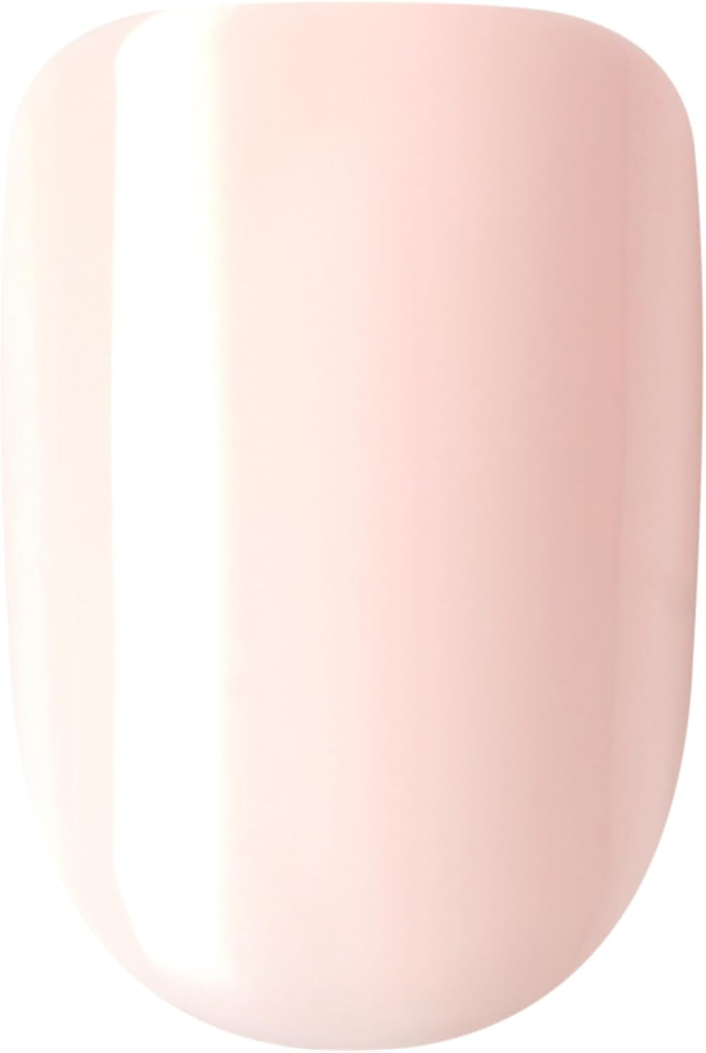 Impress No Glue Mani 30 Pcs Press on Nails, Medium Squoval Design Nail, Solid Pure White Print, Simple Peel & Press Easy Apply, Hassel-Free Removal, Essential Tools Included