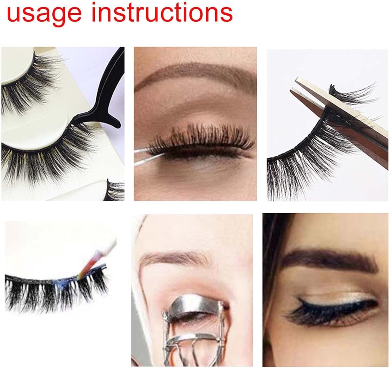 False Eyelashes Faux Mink Eyelashes 20MM Thick Lashes Pack 8 Pairs