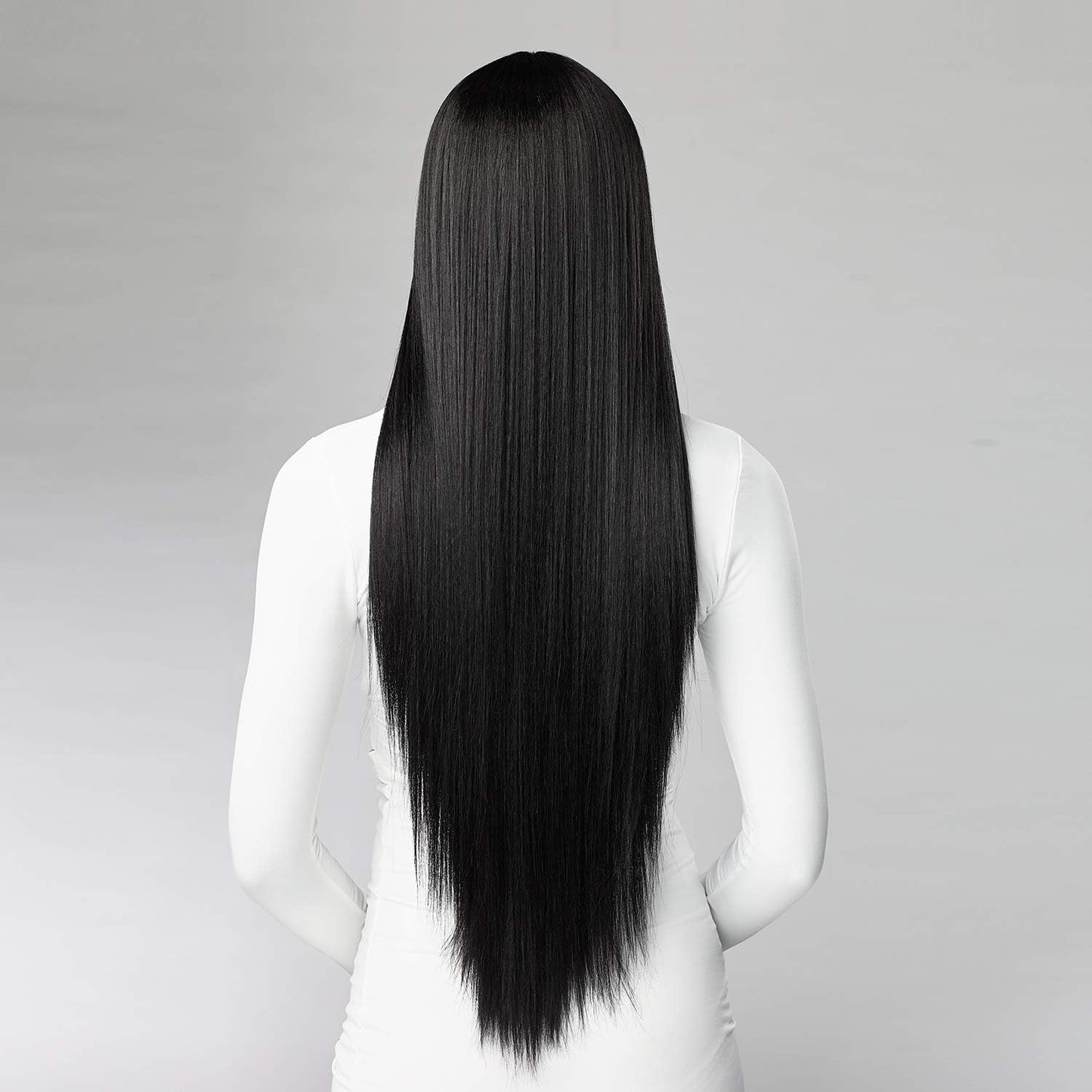 Human Hair Blend Butta HD Lace Front Wig - STRAIGHT 32 (BALAYAGEMOCHA)
