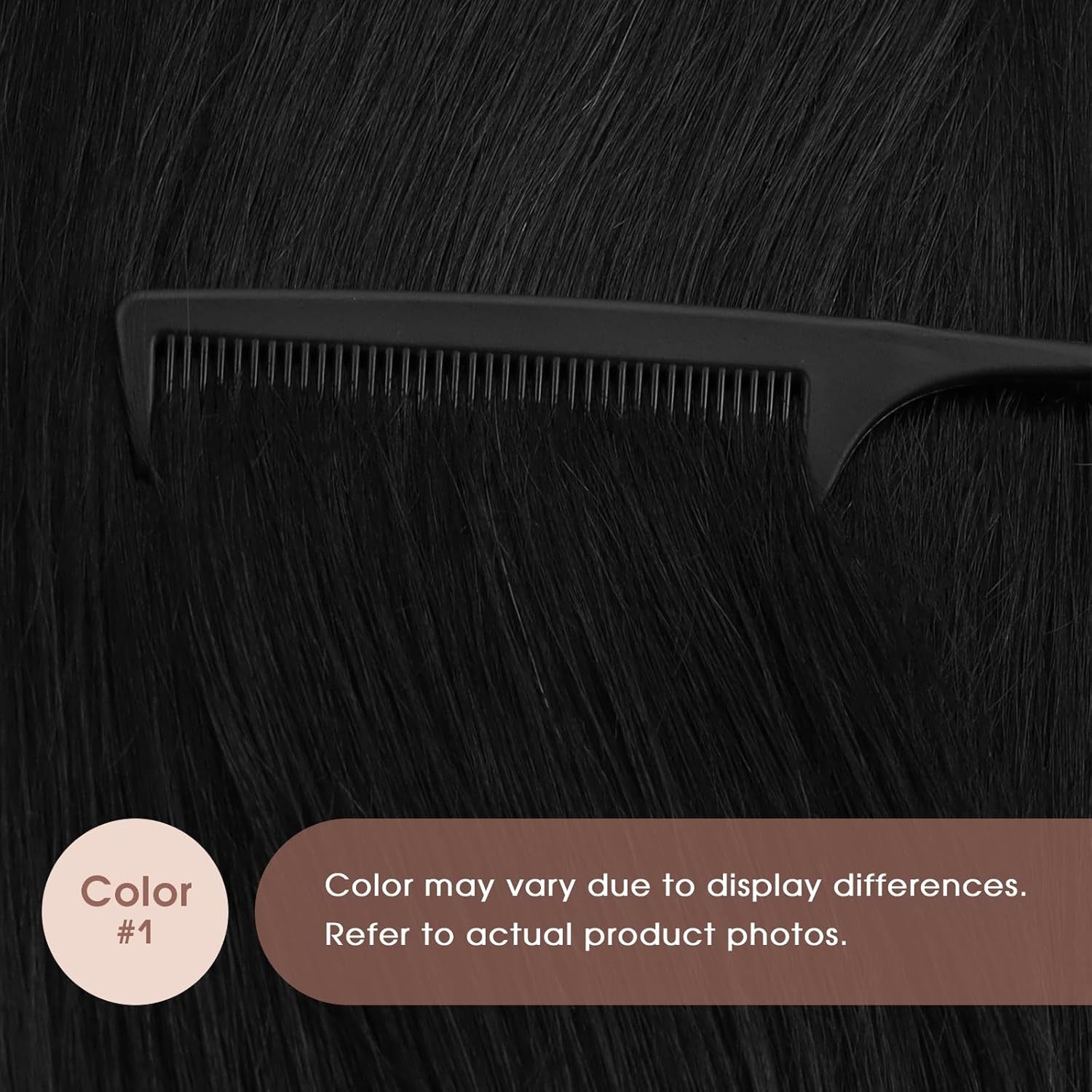 Tape in Hair Extensions Human Hair Invisible Tape in Hair Extensions 10Pcs Tape in Extensions Real Human Hair Straight Hair Extensions for Women 16 Inch Jet Black Color