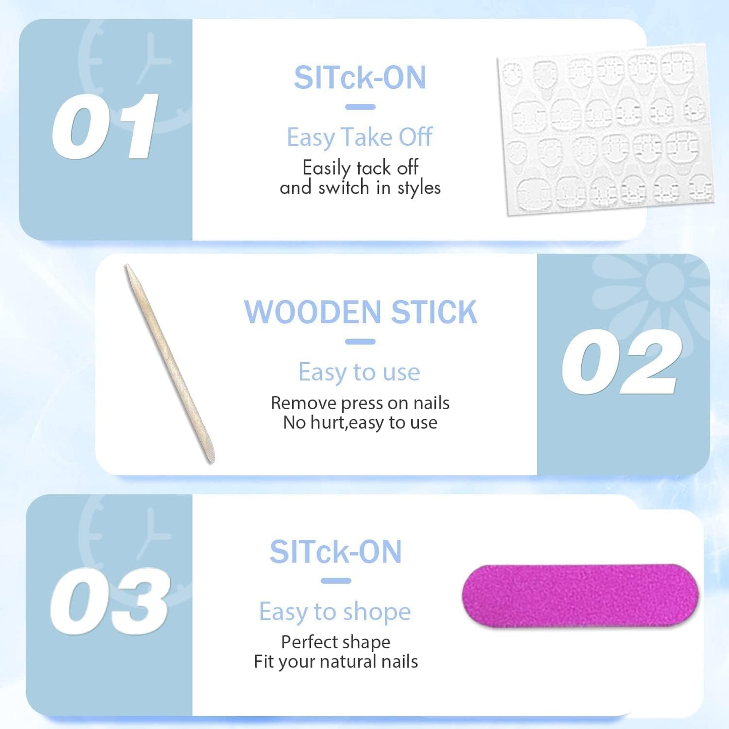 Nude Pink Press on Nails Short Square, Acrylic Nails Fake Nails Set, Stick on Nails Glue on Nails,Short Nails False Gel Nails,Stick on Nails for Women and Girls in 24PCS