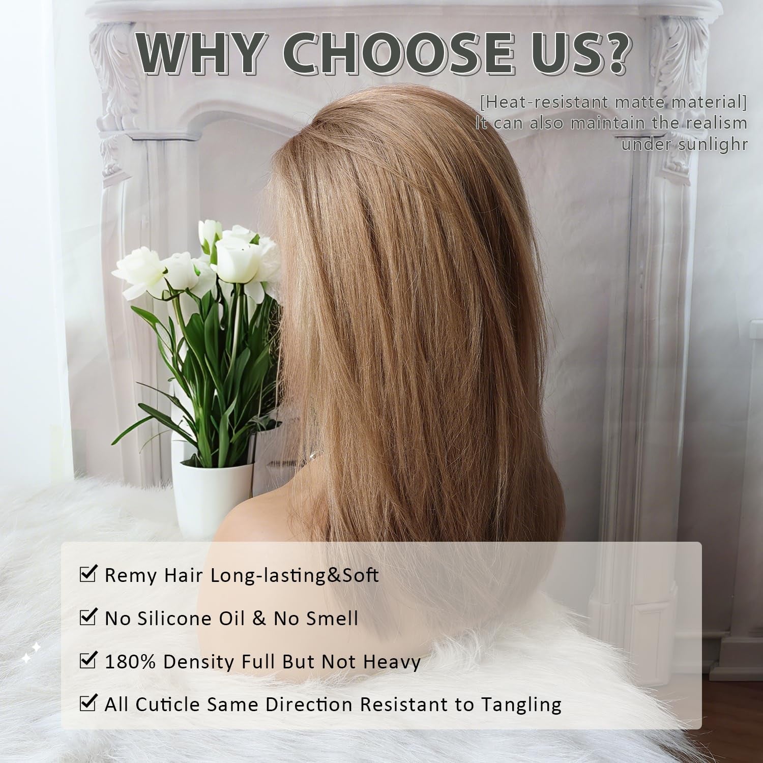Ash Blonde Human Hair Wigs Short Light Brown Bob Wig 13X4 HD Transparent Lace Frontal Wig 180% Remy Brazilian Hair for Women Preplucked 12 Inches